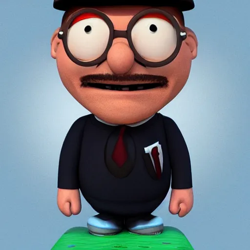 Prompt: tobias funke, from arrested development, as a pixar character