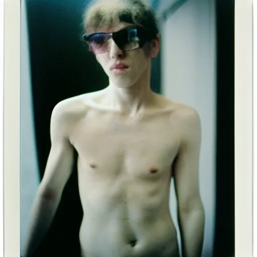 Image similar to ghost, polaroid, by nan goldin, jamel shabbaz, gregg araki