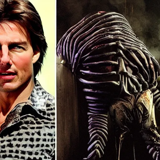 Prompt: Tom Cruise as Beetlejuice