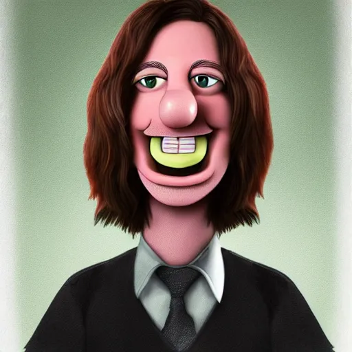 Image similar to arin hanson depicted as a muppet. trending on art - station. digital art. extremely detailed. photorealistic.