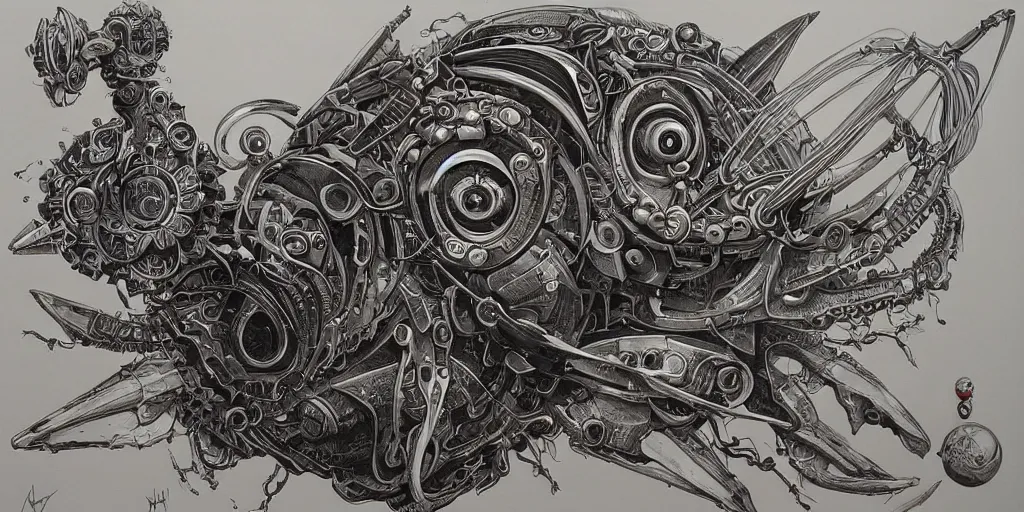 Image similar to a beautiful painting of robot by aaron horkey, trending on artstation