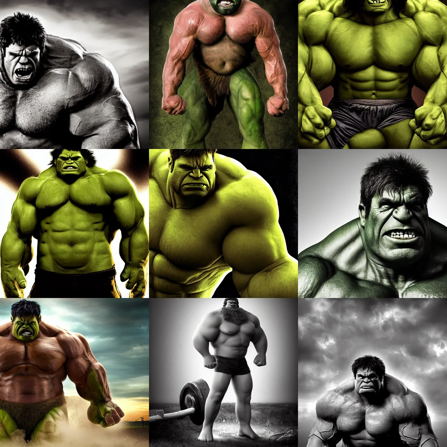 Prompt: the hulk strongman, hairy, giant, size difference, manly, photography, high resolution, highly detailed, epic