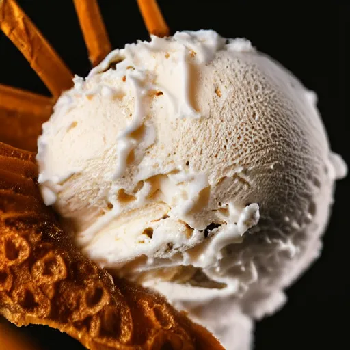 Prompt: ultra detailed macro photography of ice cream