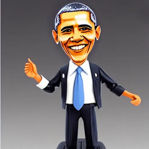 Image similar to barack obama plastic figurine bobblehead toy