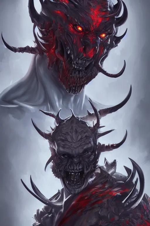 Prompt: portrait of male demon from hell, full body shot, visually stunning, trending on artstation, cgsociety, artgerm