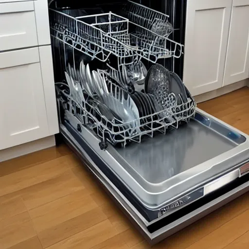 Prompt: full dishwasher