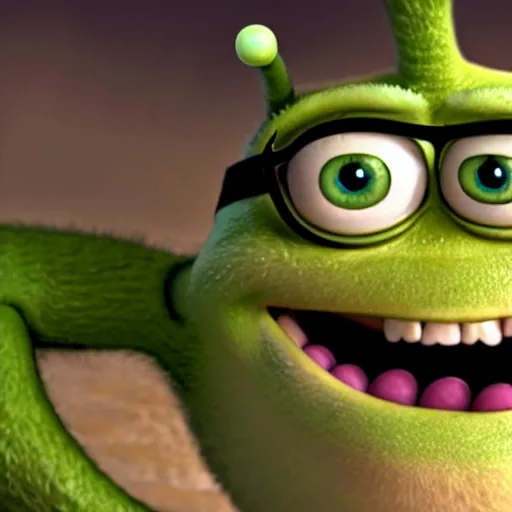 Prompt: biblically accurate mike wazowski