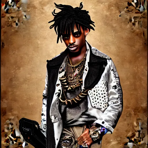 Image similar to playboi carti in steampunk style digital art 4 k the detailed super realistic