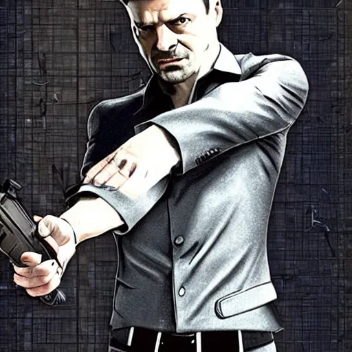 Image similar to Zelenskiy as Max Payne