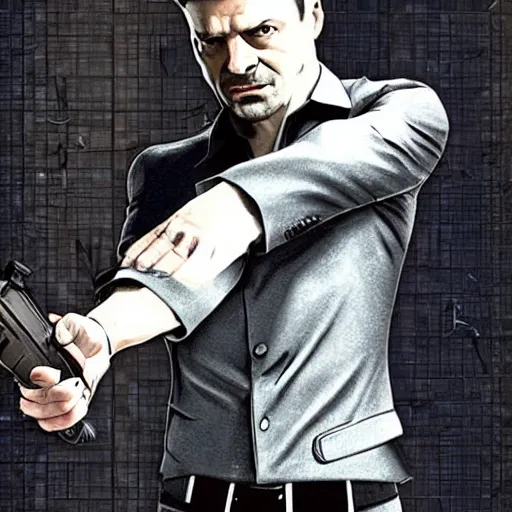 Prompt: Zelenskiy as Max Payne