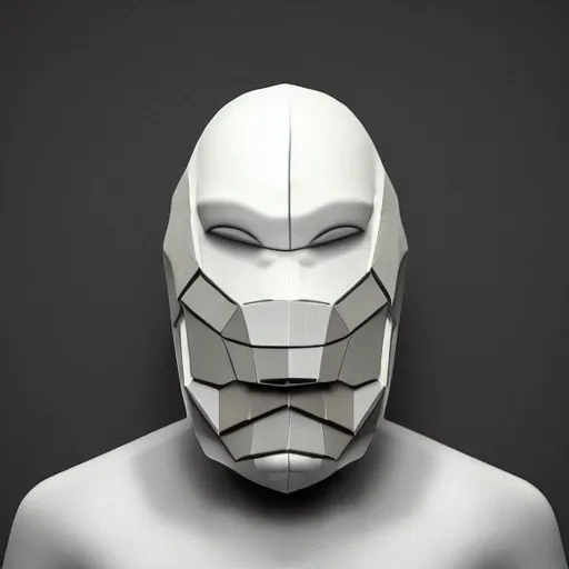 Image similar to a science fiction original concept mask symmetric