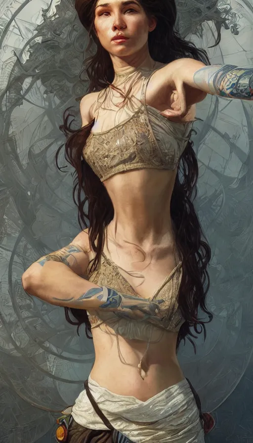 Image similar to tailor on the market, man, sweaty, insane, intricate, highly detailed, digital painting, artstation, concept art, smooth, sharp focus, illustration, Unreal Engine 5, 8K, art by artgerm and greg rutkowski and alphonse mucha