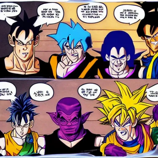 Prompt: the rolling stones as cell from dragon ball z