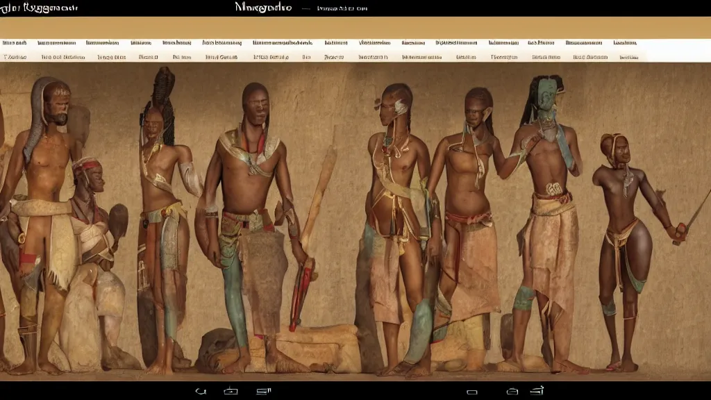 Image similar to Imageboard website from the Kingdom of Kush, screenshot