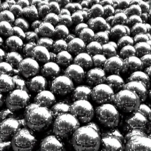 Image similar to field of metal balls