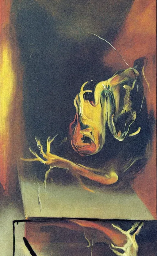 Image similar to amazing painting by francis bacon