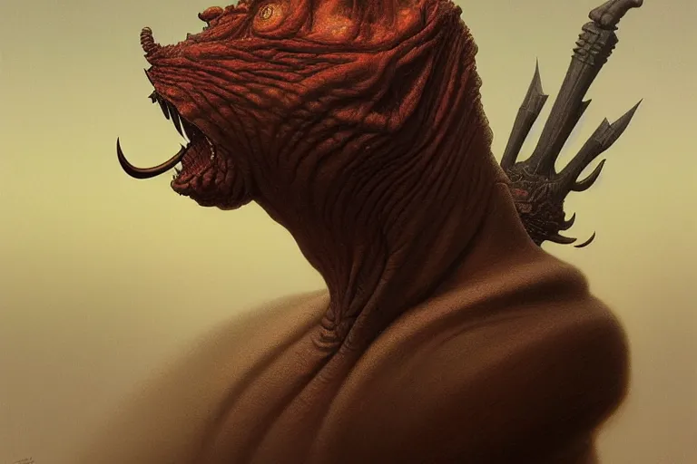 Prompt: anthropomorphic devil's curve head in simple ratfat andy cohen tap, intricate, elegant, highly detailed creature, wide angle, digital painting, artstation, concept art, sharp focus, illustration, art by artgerm, bob eggleton, stephen hickman, richard corben, wayne barlowe, greg rutkowski, alphonse mucha, 8 k