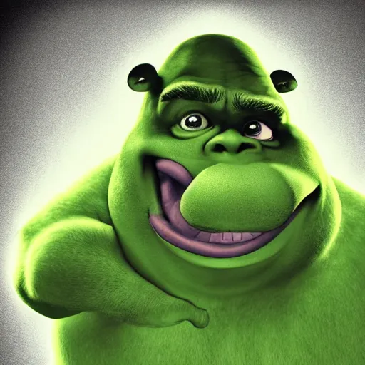 Prompt: x - ray photo of shrek