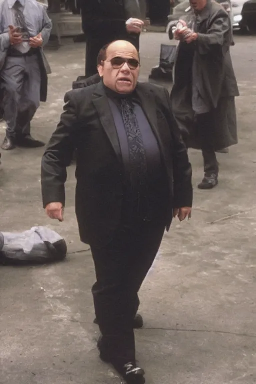 Image similar to Danny DeVito in Matrix ,