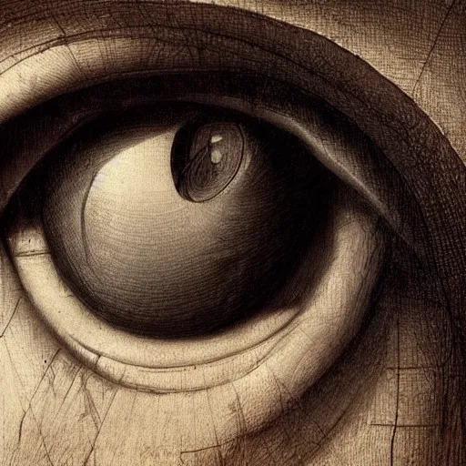 Image similar to human eye, scientific study of da vinci, artstation, ultradetailed