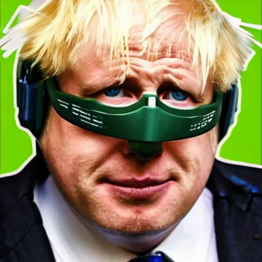 Prompt: boris johnson as masterchief from halo