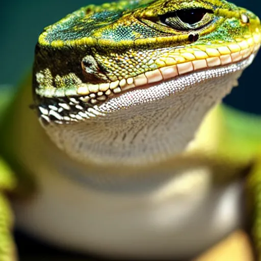 Image similar to lizard smiling