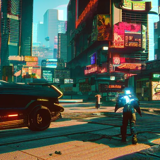 Image similar to Cyberpunk 2077 if it had been on the PS1