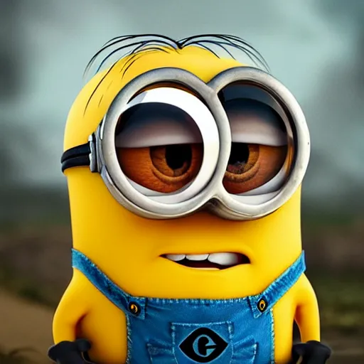 an epic painting minion, saluting to pay respect to | Stable Diffusion ...
