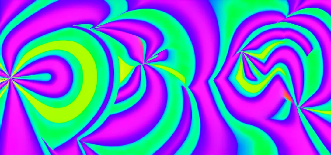 Prompt: abstraction background happy birthday psychedelic 3 d visuals