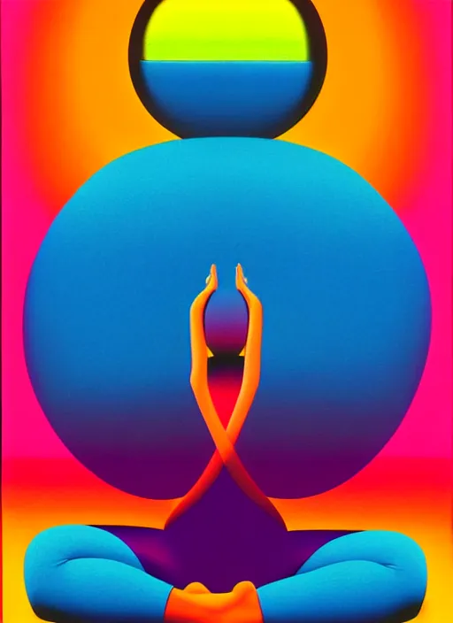 Image similar to yoga by shusei nagaoka, kaws, david rudnick, airbrush on canvas, pastell colours, cell shaded, 8 k