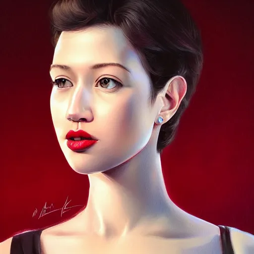 Prompt: mark zuckerberg pregnant, beautiful, red lips, attractive, highly detailed full body portrait, elegant, breathtaking art, concept art, by artgerm and ilya kuvshinov