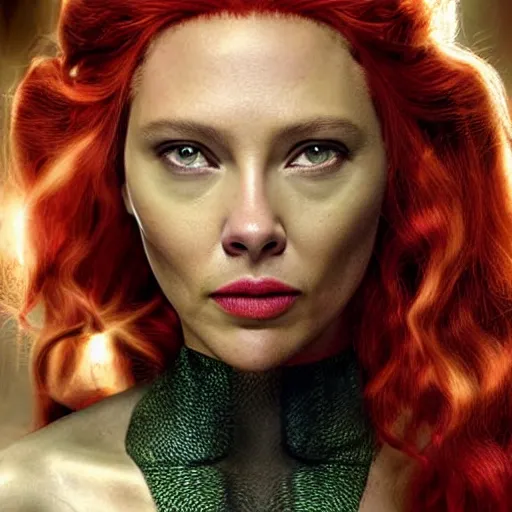 Prompt: medusa as scarlett johanson