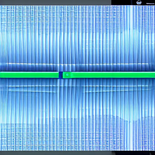 Prompt: sci-fi futuristic user interface design, irregular interface window shapes, 3 interface windows with one in each corner, the windows contain graphs and numeric readouts, there is an organic technical readout shape in the center that is similar to a waveform pattern. the interface is colored light blue on a dark blue background