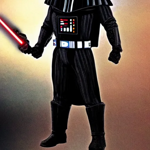 Image similar to Darth Vader wearing the Infinity Gauntlet detailed photo