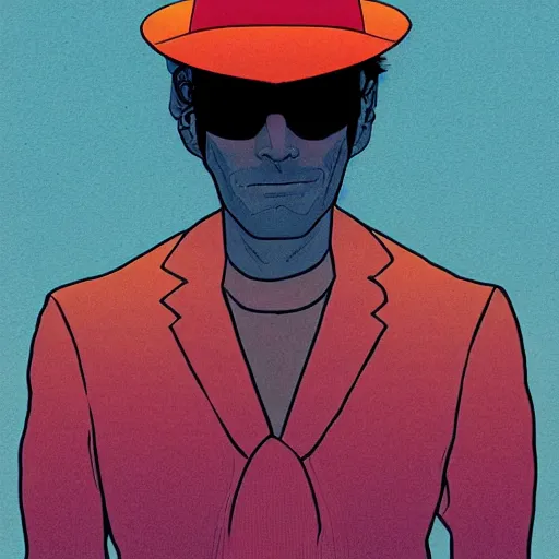 Image similar to wes bentley retro minimalist portrait! moebius starwatcher comic by jean giraud, portrait 8 k