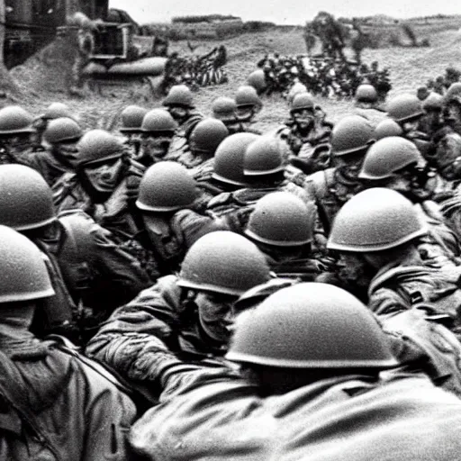 Image similar to the d - day, by robert capa,