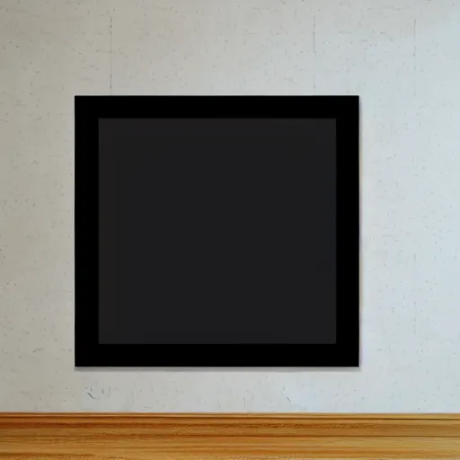Image similar to a vinyl decal of a black square, black ink shading on white background, by Kazimir Malevich