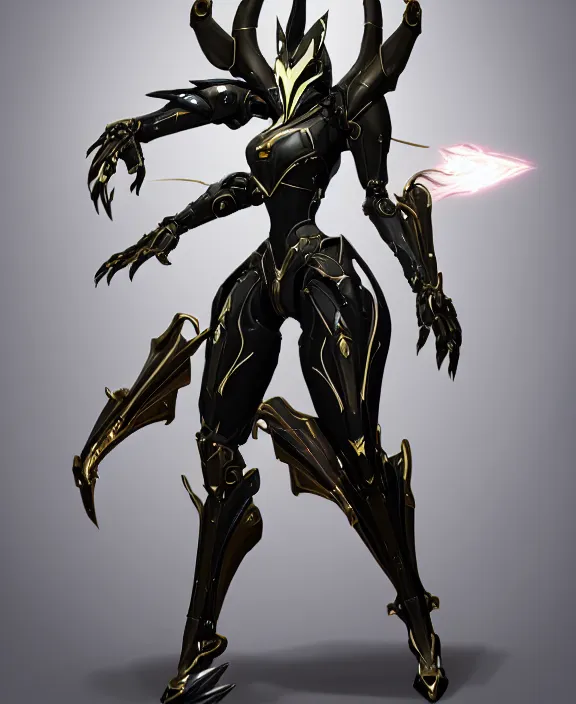 Image similar to exquisite cinematic full body shot of a beautiful saryn prime warframe, that's a beautiful stunning anthropomorphic robot female dragon with metal cat ears, cute elegant pose, robot cat paws for feet, thick warframe legs, detailed arms, sharp claws, streamlined white armor, long elegant tail, two arms, two legs, long tail, detailed warframe fanart, destiny fanart, macro art, dragon art, furry art, realistic digital art, warframe art, Destiny art, furaffinity, DeviantArt, artstation, 3D realistic, 8k HD, octane render