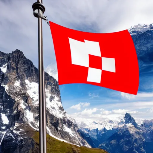 Image similar to the new official flag for Switzerland