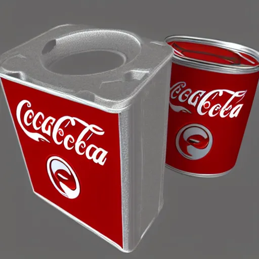 Image similar to CAD rendering of mechanical device to open a can of CocaCola