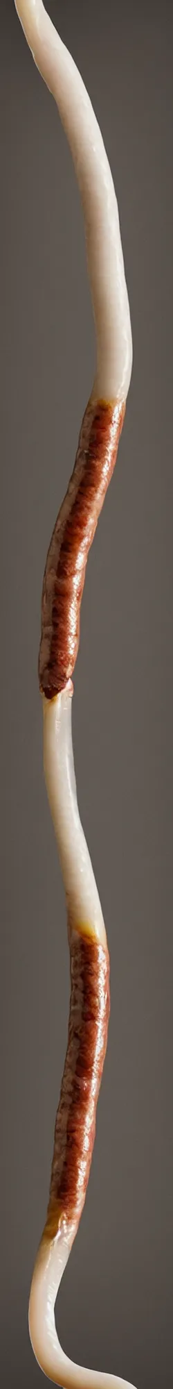 Prompt: a long vertical sausage, photorealistic photography, volumetric light, macro