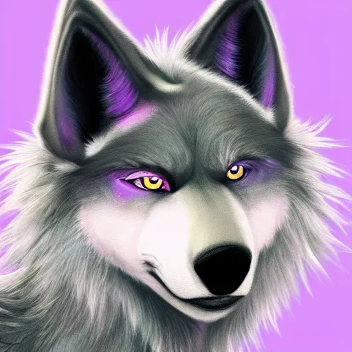 anime purple wolf Picture #122409406 | Blingee.com