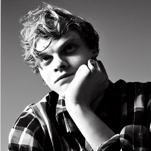 Image similar to evan peters photographed by larry clark