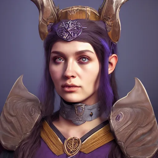 Image similar to an unreal engine 5 rendered portrait of a female fantasy priestess of an unknown species, artstation, deviantart, fantasy, lord of the rings, dungeons and dragons, 3d game portrait, rpg character portrait
