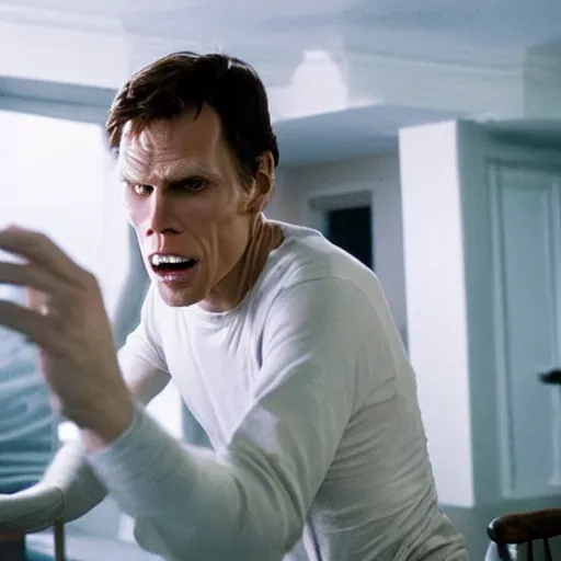 Image similar to Live Action Still of Jerma in Poltergeist, real life, hyperrealistic, ultra realistic, realistic, highly detailed, epic, HD quality, 8k resolution, body and headshot, film still