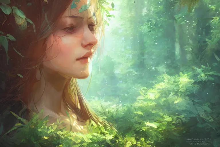 Image similar to evergreen trees in the forest, 4 k digital illustration by artgerm, wlop, andrei riabovitchev, marc simonetti, yoshitaka amano, artstation, 8 k resolution, soft focus