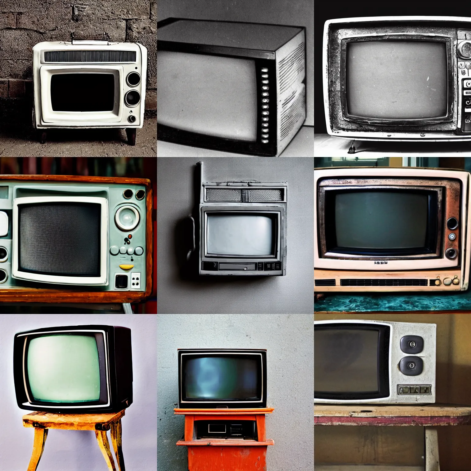 Prompt: An old television