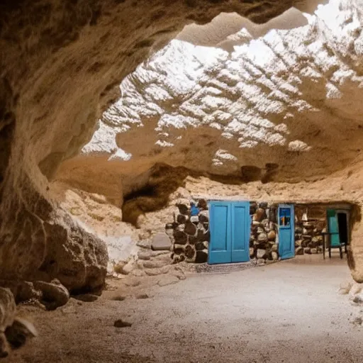 Prompt: greek island cave airbnb most popular