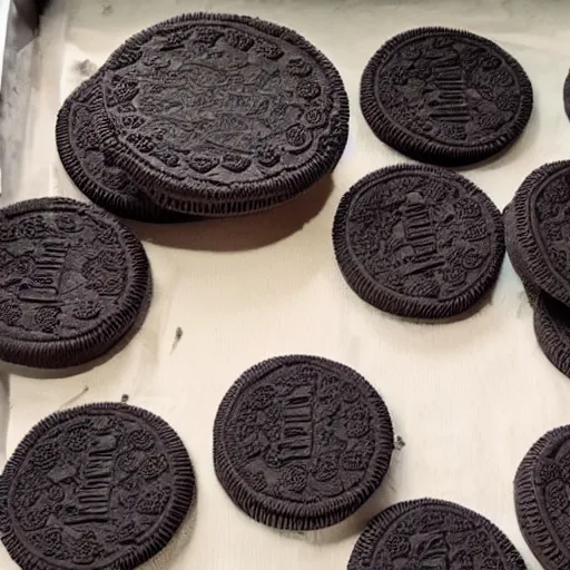 Prompt: 1 0 0 0 0 0 0 0 0 0 0 0 0 kids are seen eating a giant, 1 0 - foot tall oreo