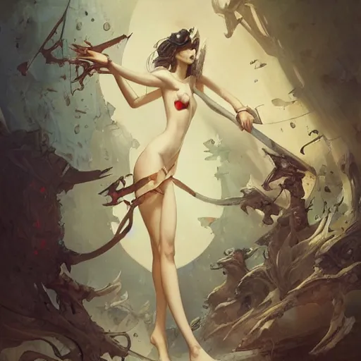 Image similar to lee jin - eun by nicola samuri, m. w. kaluta, peter mohrbacher, rule of thirds, seductive look, beautiful